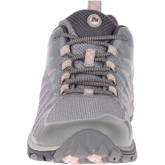 Merrell Shoes - Merrell Siren Edge Q2 Hiking Shoe Frost Gray and Pink Size 10